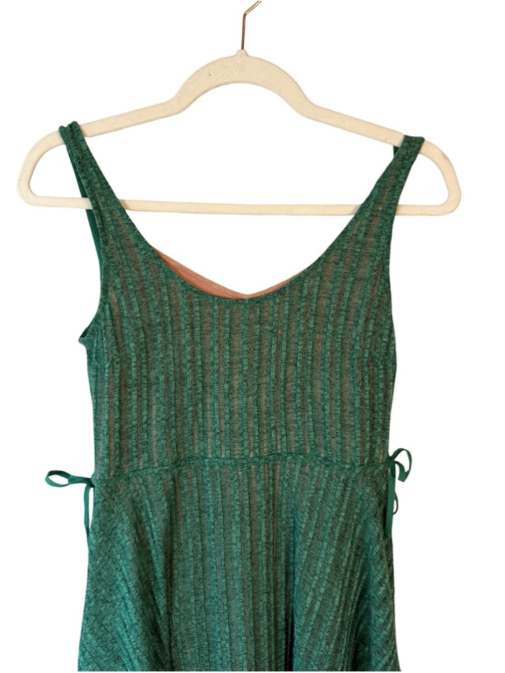 Tracy Reese x Anthropologie Green Sleeveless Knit Fit-and-Flare Dress Size XS - Picture 9 of 12